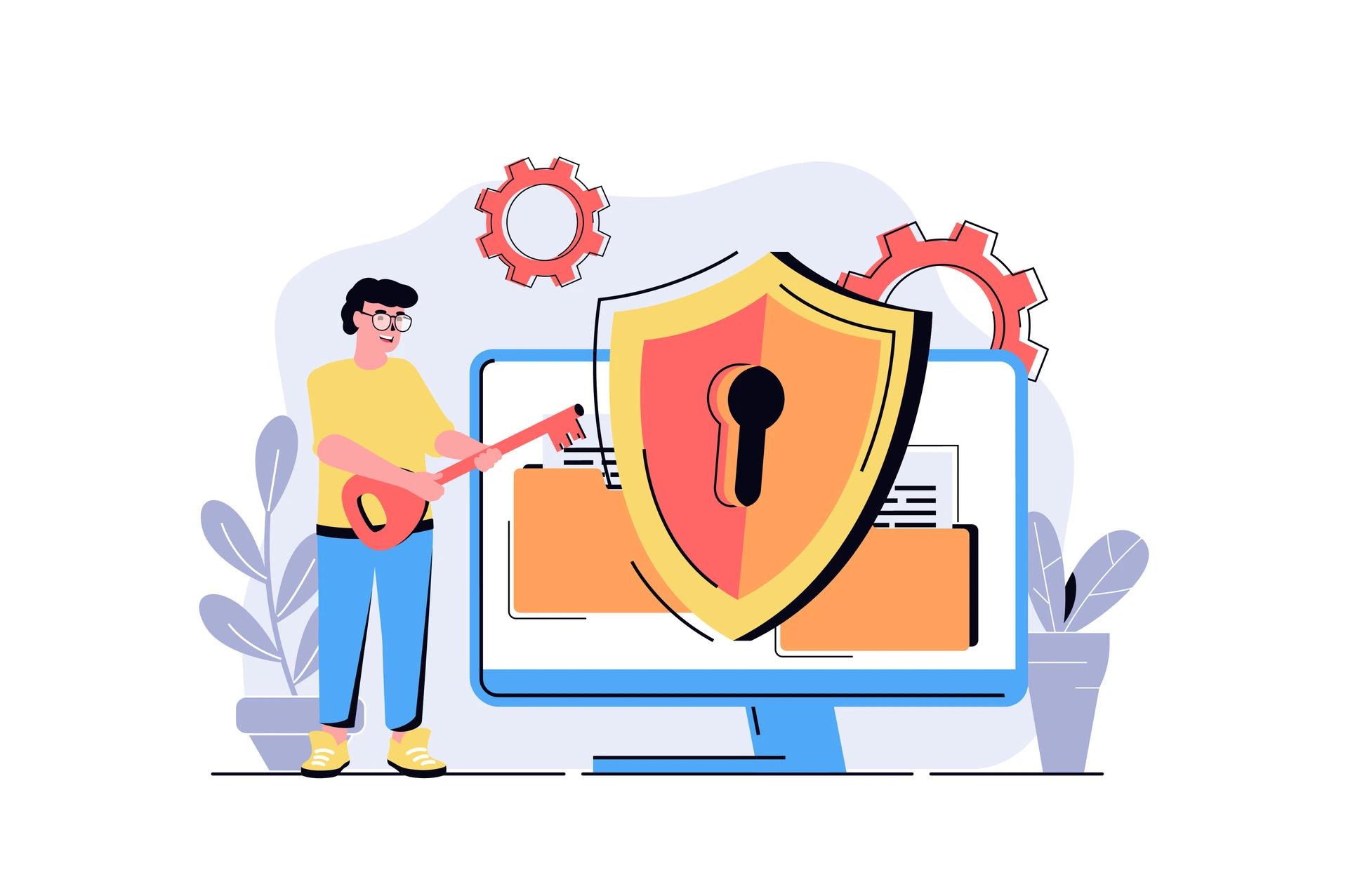 Man securing system