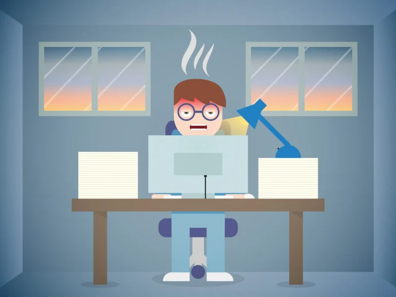 Support member burnout due to work overload